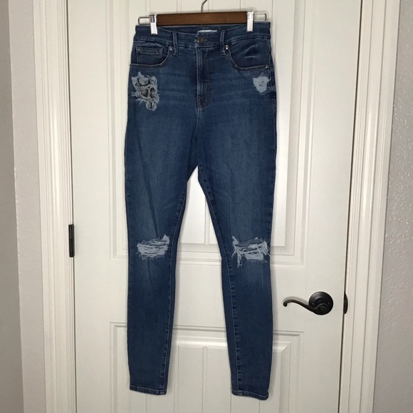 Good American Good Waist Skinny Jeans Size 27. - Picture 2 of 10